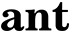 ANT Black logo